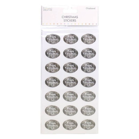 Christmas Chipboard Stickers: Happy Christmas
