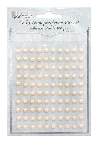 Adhensive Pearls : Orange 5 mm