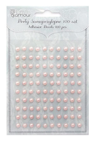 Adhensive Pearls : Pink 5 mm