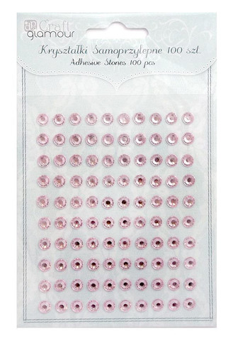 Adhensive Stones : Pink 6 mm