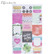 Agenda 52 Foiled Sticker Pack: Watercolor Love -tarrakirja