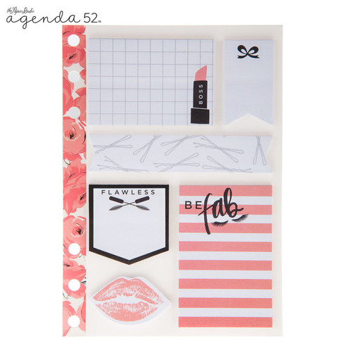 Agenda 52 Sticky Notes: Girly