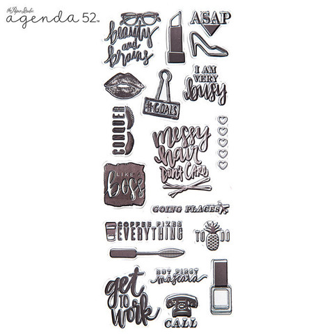 Agenda 52 Planner Stamps: Boss Lady