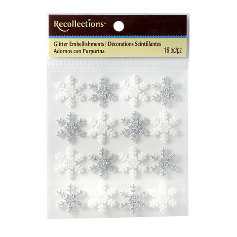 Christmas Glitter Embellishments: Snowflakes