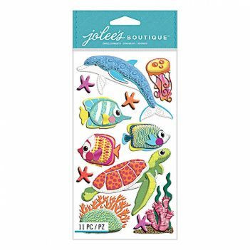 Jolee's Boutique 3D Stickers: Felt Sea Life
