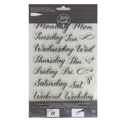 Kelly Creates Traceable Days of the Week Stamps