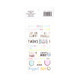 Recollections Planner Stickers:  Lollipalooza Words & Phrases Clear Stickers- tarrapakkaus