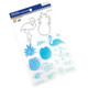 Coastal Village: Flamingo & Pineapple stamps & dies -setti