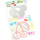 Cheeky Modern Pop stamps & dies: Cherry -setti