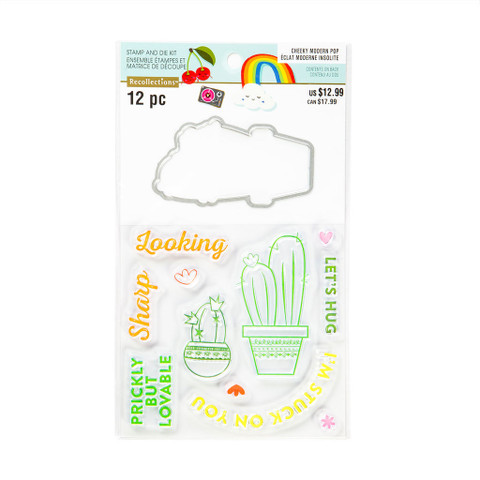 Cheeky Modern Pop stamps & dies: Cactus -setti