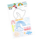 Cheeky Modern Pop stamps & dies: Rainbow -setti