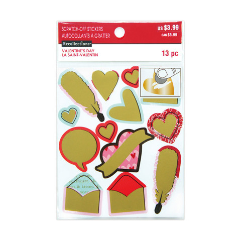 Scratch-Off Stickers: Valentine 2
