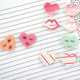 Layered Stickers Valentine: Hearts & Lips  -tarrat