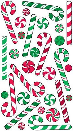 Sticko Epoxy Stickers: Candy Canes