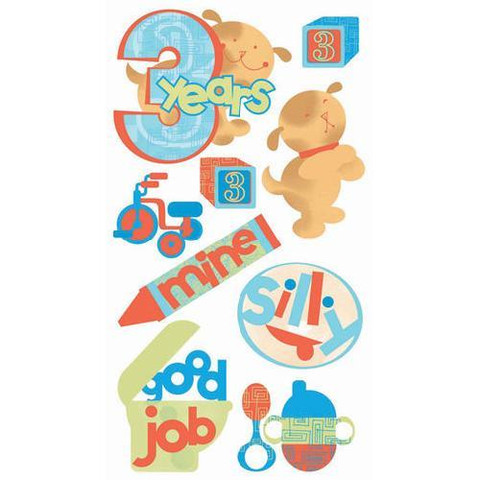 Sticko 3D Stickers: 3 Years Old