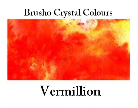 Brusho Crystal Colors -  Vermilion 15g