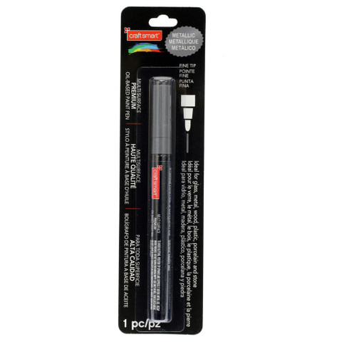 Fine Tip Multi-Surface Premium Oil-Based Paint Pen: Metallic Black