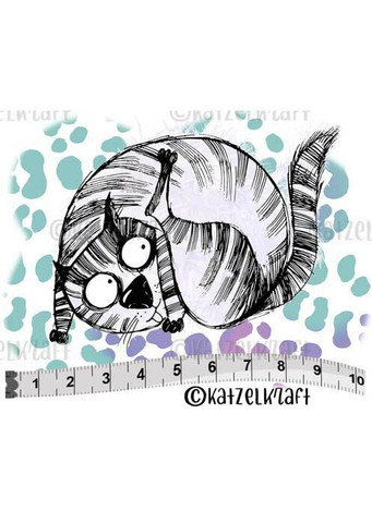 Katzelkraft: Fat Cats - Elmer - unmounted leimasin