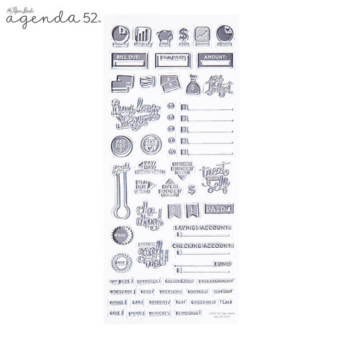 Agenda 52 Planner Stamps: Budget