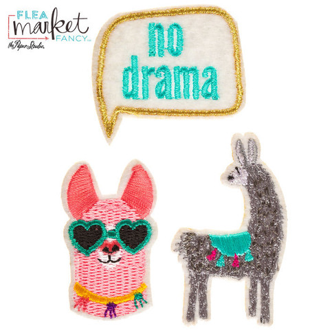 Flea Market Fancy Patch Stickers: Llama