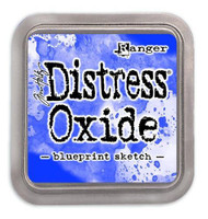 Distress Ink Oxide: Blueprint Sketch  -mustetyyny
