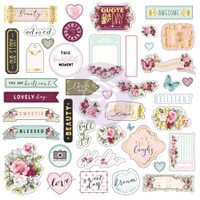 Prima Marketing: Misty Rose Ephemera & Stickers 1