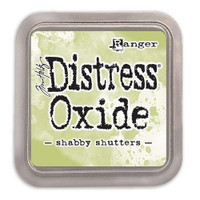 Distress Ink Oxide: Shabby Shutters -mustetyyny