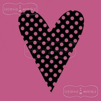 Latarnia Morska:  Polka Heart - unmounted leimasin