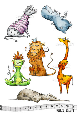 Katzelkraft: Jungle A5 - unmounted leimasinsetti