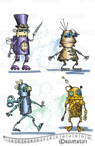 Wind-up Robots A5 - unmounted leimasinsetti