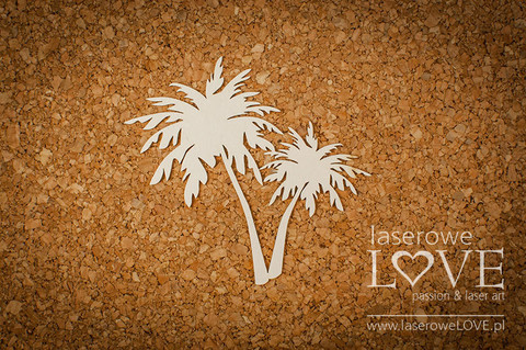 Vintage Tropical Island: Palm trees -chipboardpakkaus