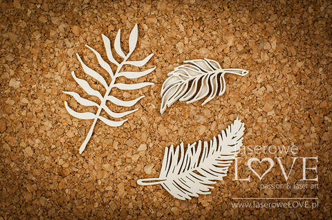 Vintage Tropical Island: Tropical Leaves 5 -chipboardpakkaus