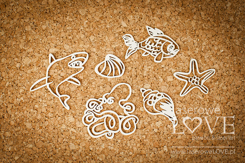 Ocean Adventure: Shark & Octopus  -chipboardpakkaus