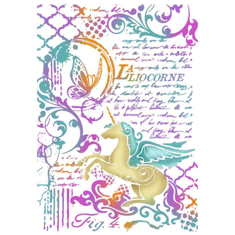 Stamperia Stencil A4 : Wonderland