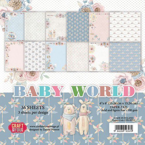 Craft & You: Baby World 6x6 - paperikokoelma
