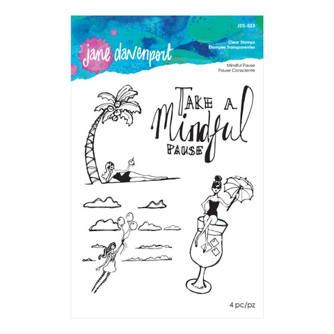 Jane Davenport Clear Stamps : Mindful Pause  - leimasinsetti