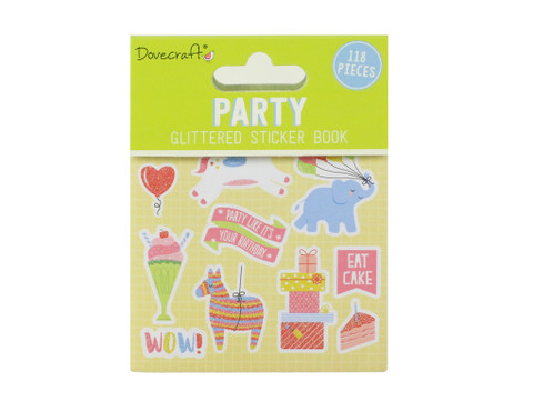 Glittered Sticker Book:  Party  -tarrakirja