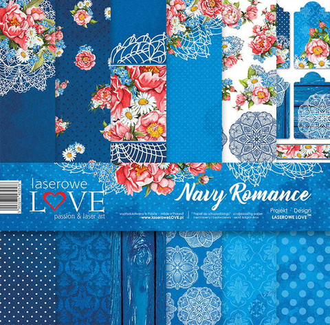 Navy Romance 12 x 12  - paperikokoelma