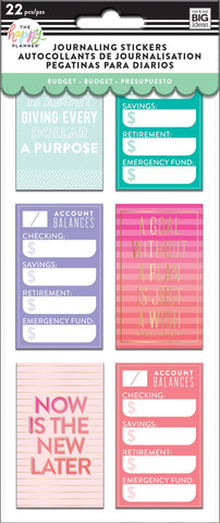 MAMBI The Happy Planner Journaling (flip) Stickers - Budget