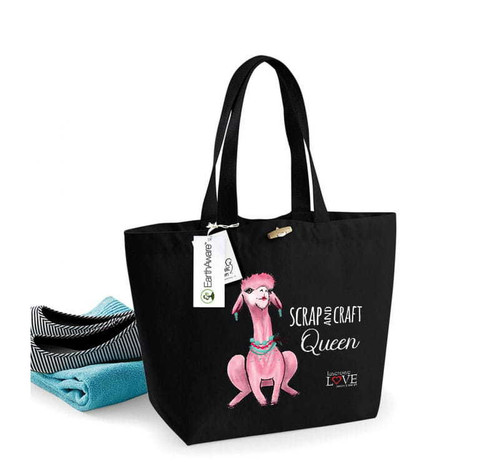 Laserowe: Scrap & Craft Queen by EarthAware® Organic Bag for Life Tote - laukku