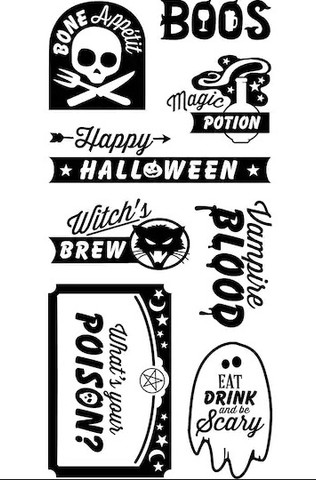 Halloween Clear stamps: Happy Halloween  - leimasinsetti