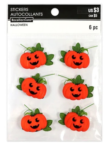 Halloween Sticker Embellishments: Pumpkins