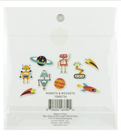 Park Lane Paperie Washi Flakes Stickers: Robots & Rockets