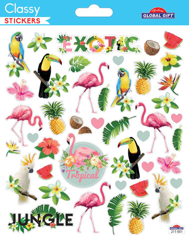 Classy Stickers: Tropical  -tarra-arkki