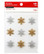 Christmas Glitter Embellishments: Silver & Gold Snowflakes