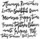 13arts Chipboard : Secret Letters 12x12   - chipboardkuvioarkki
