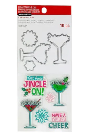 Recollections: Get Your Jingle On Clear Stamp & Die Set