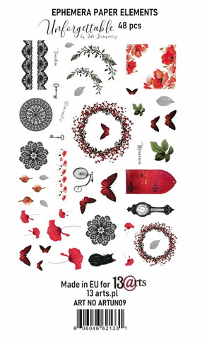 13arts: Unforgettable Die Cut Ephemera