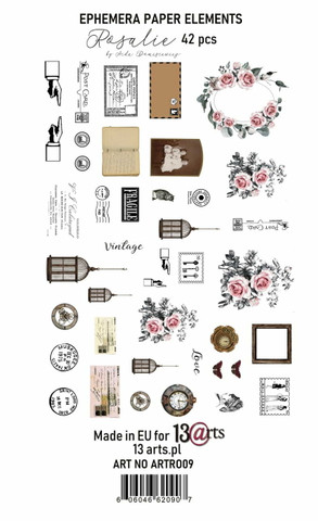 13arts: Rosalie Die Cut Ephemera