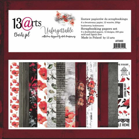 13arts: Unforgettable 12x12 paperikokoelma